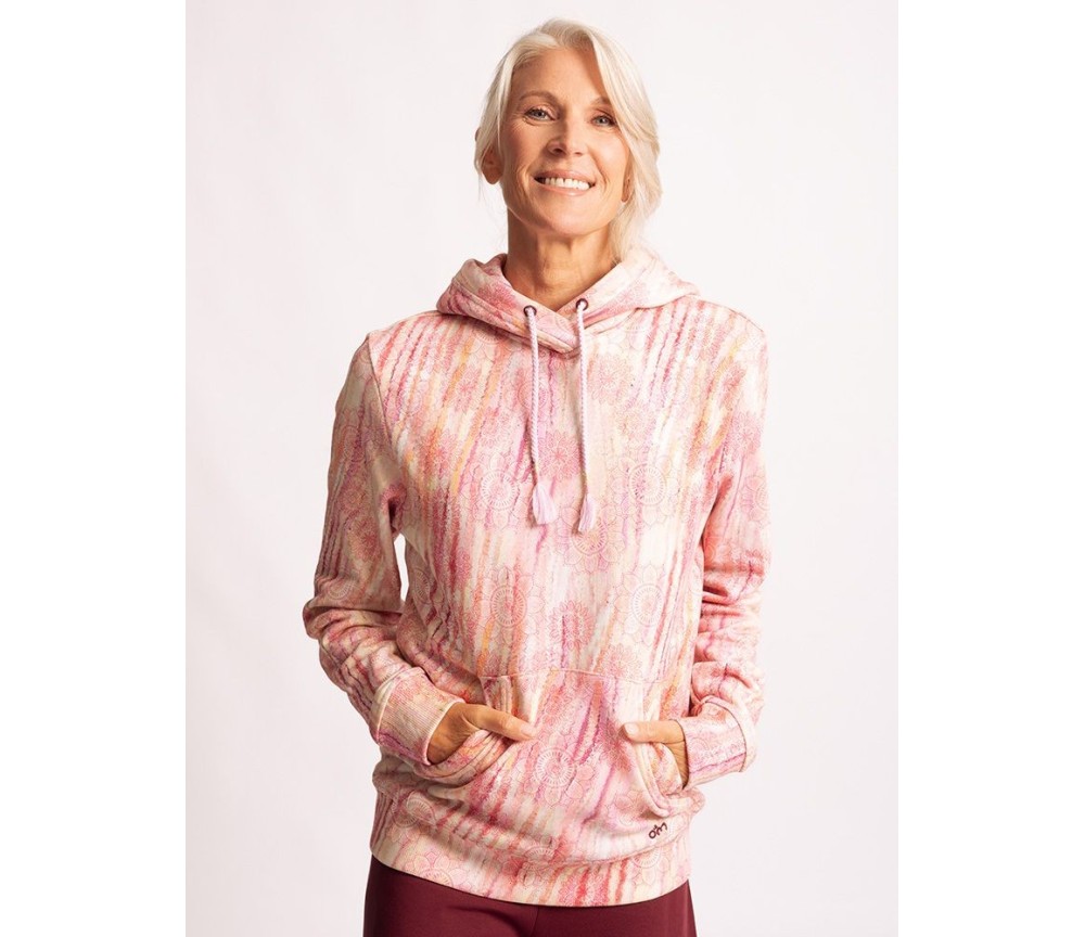 Spirit of OM - Hoodie Sarva Patala - perlrosa