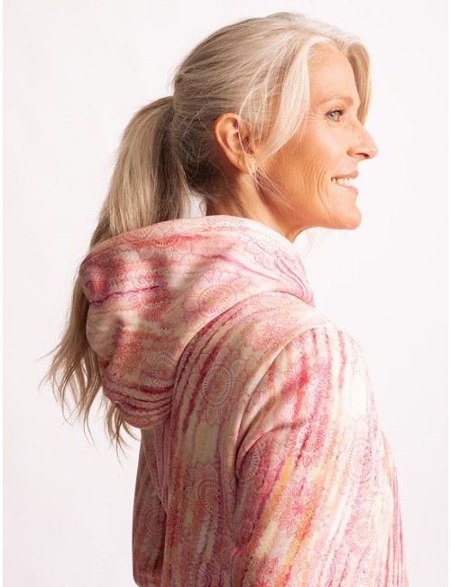 Spirit of OM - Hoodie Sarva Patala - perlrosa