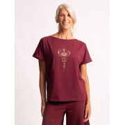 Spirit of OM - Shirt Eka Padma - tiefrot