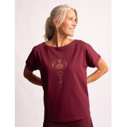 Spirit of OM - Shirt Eka Padma - tiefrot