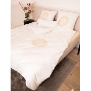 Spirit of OM - Biber-Bettwäsche Light Dream - creme