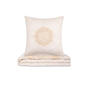 Spirit of OM - Biber-Bettwäsche Light Dream - creme