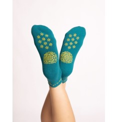 Spirit of OM - rutschfeste Yoga Socken Adhara - alatsee-gold