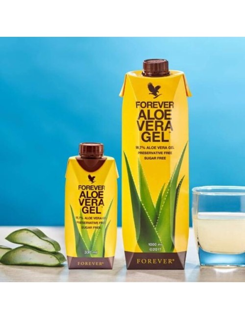 Forever - 330ml Forever Aloe Vera Gel™ - Enthält 99,7 % reines Aloe-Vera-Gel - 12 x 0,33 Liter