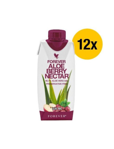 Forever - Forever Aloe Berry Nectar™ -  Aloedrink mit Cranberrys & Äpfeln - 12 x 0,33 Liter