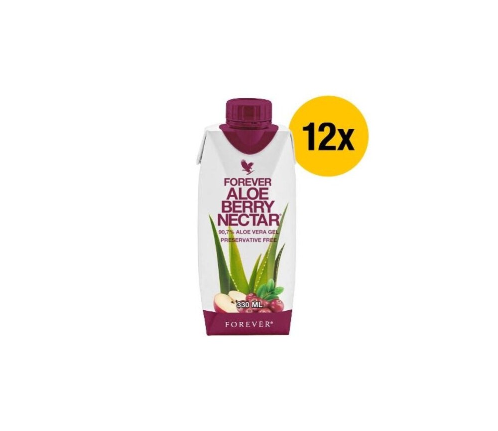 Forever - Forever Aloe Berry Nectar™ -  Aloedrink mit Cranberrys & Äpfeln - 12 x 0,33 Liter