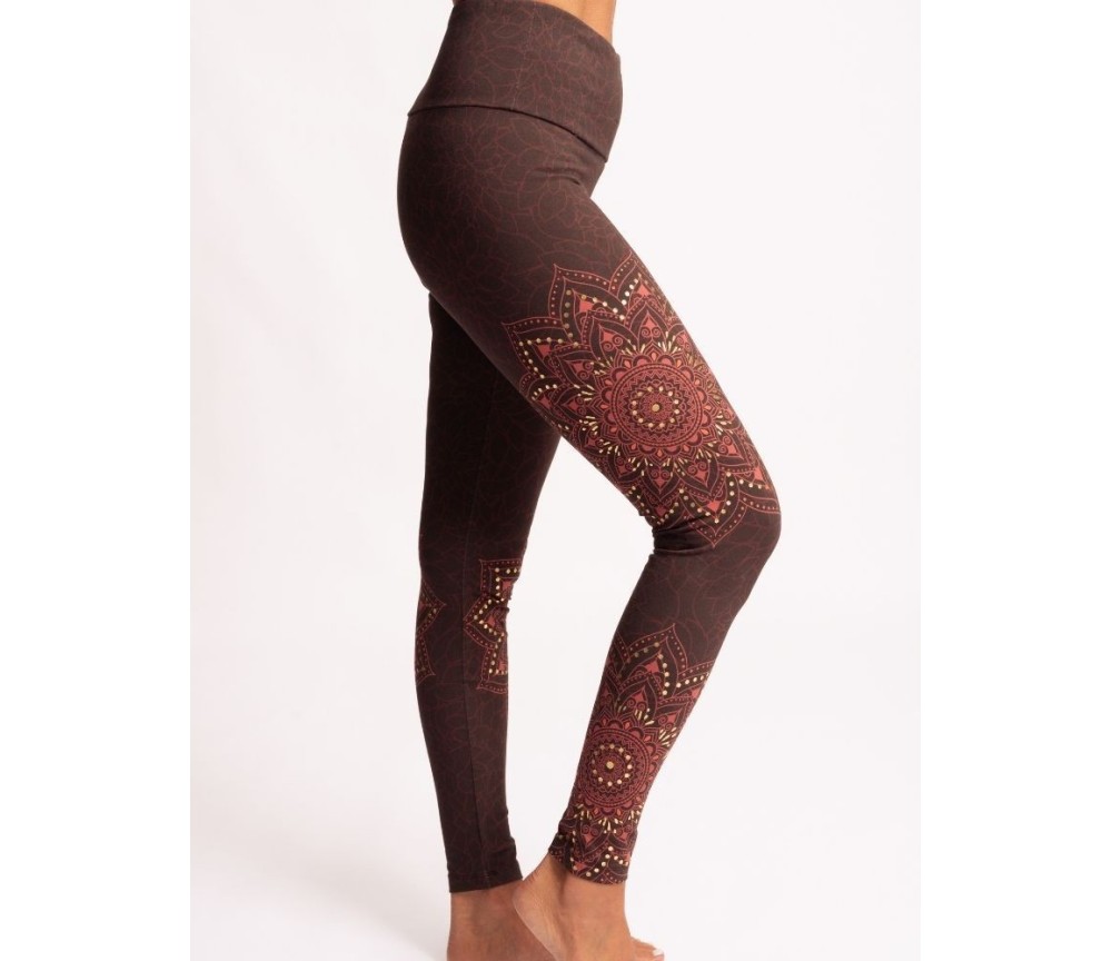 Spirit of OM - Yoga Leggings Chaya - tiefrot