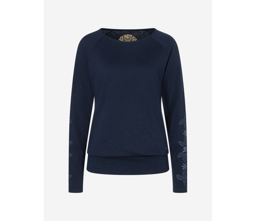 Spirit of OM - Longsleeve Shirt Priya - indiblau