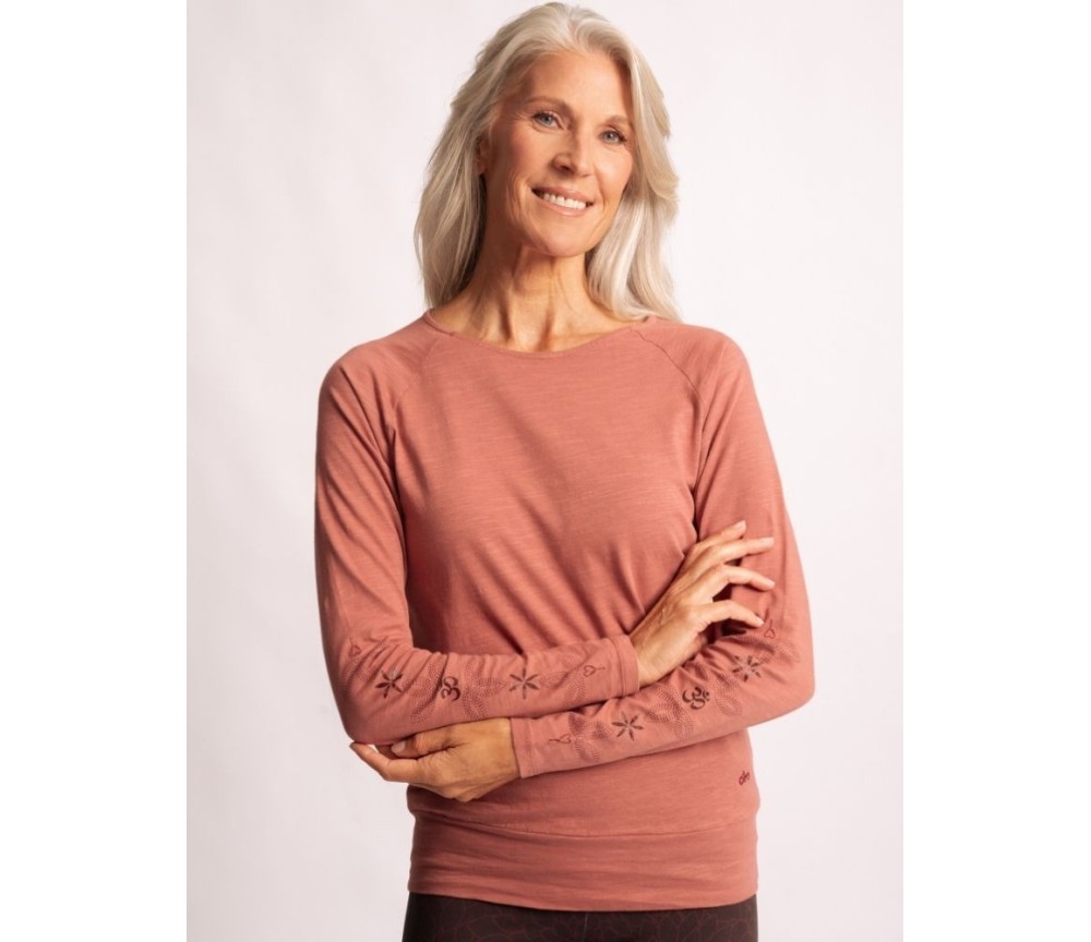 Spirit of OM - Longsleeve Shirt Priya - perlrosa