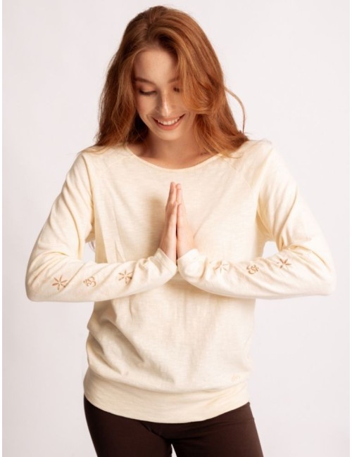 Spirit of OM - Longsleeve Shirt Priya - creme