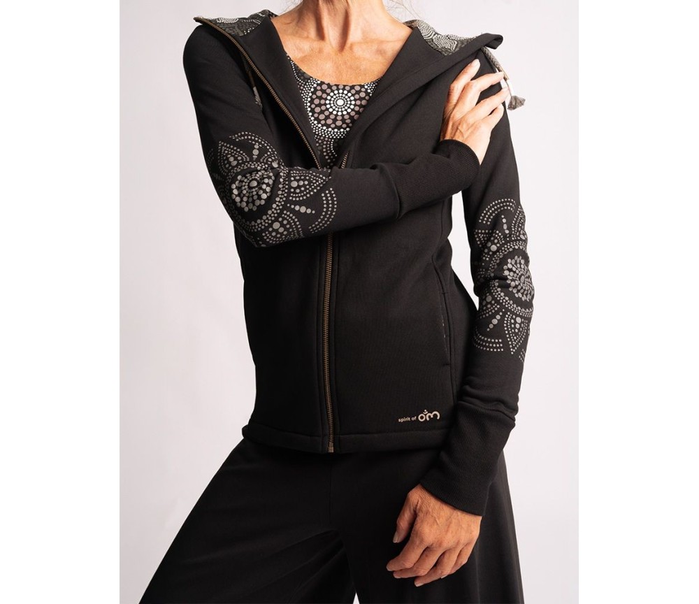 Spirit of OM - Sweatjacke Maui Nava - schwarz