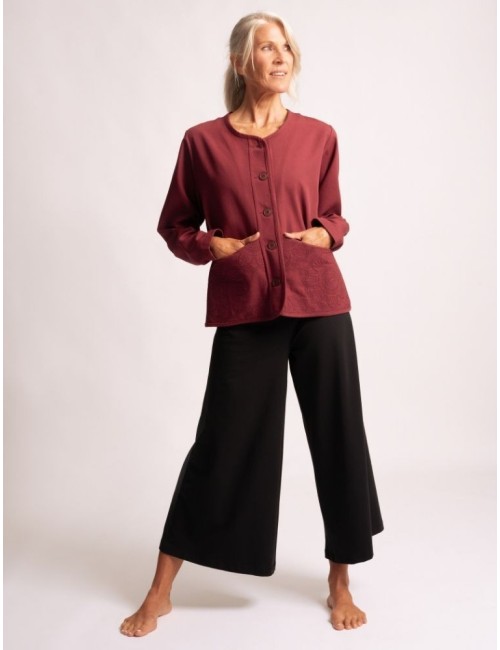 Spirit of OM - Canvasjacke Navun - tiefrot