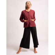 Spirit of OM - Canvasjacke Navun - tiefrot