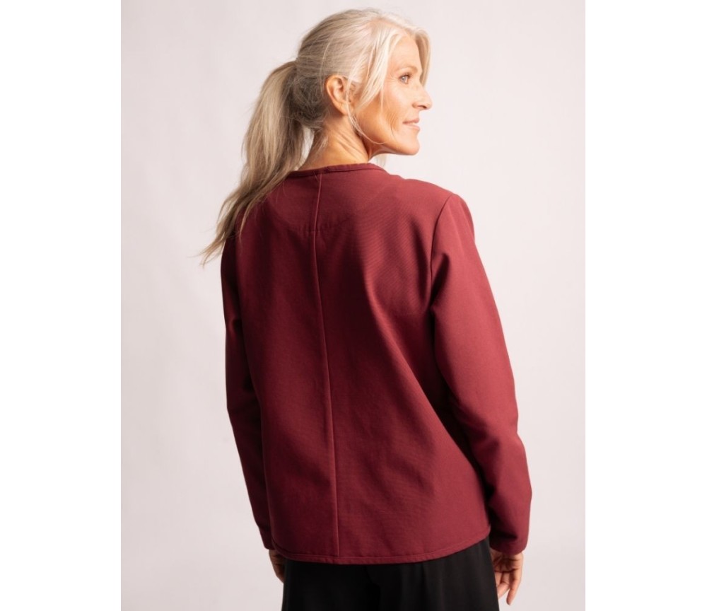 Spirit of OM - Canvasjacke Navun - tiefrot