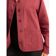 Spirit of OM - Canvasjacke Navun - tiefrot