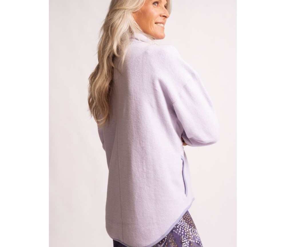 Spirit of OM - Baumwollfleecejacke Mena - flieder