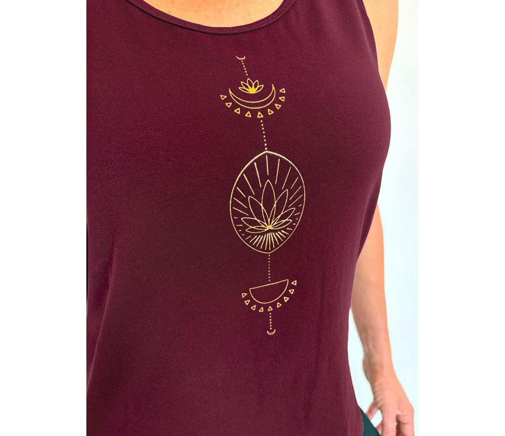 Spirit of OM - Tanktop Vahita - tiefrot