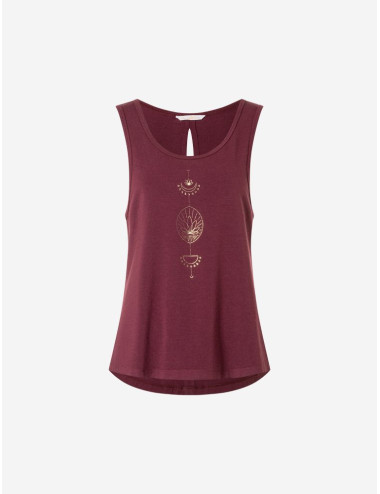 Spirit of OM - Tanktop Vahita - tiefrot