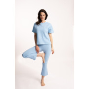 Spirit of OM - Yoga Hose 7/8 Vipra - eisblau