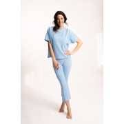 Spirit of OM - Yoga Hose 7/8 Vipra - eisblau