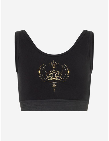 Spirit of OM - Yoga Bra Padma - schwarz