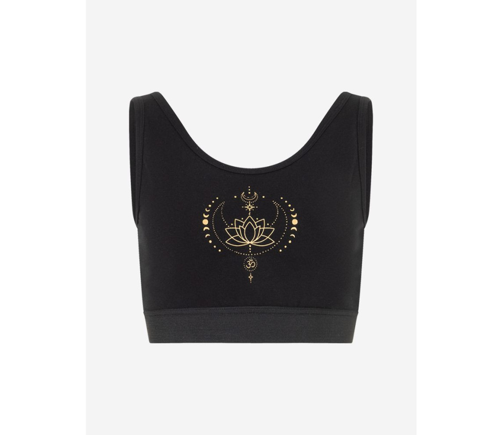 Spirit of OM - Yoga Bra Padma - schwarz
