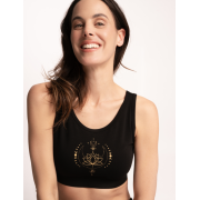 Spirit of OM - Yoga Bra Padma - schwarz