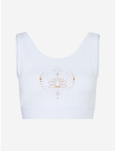 Spirit of OM - Yoga Bra Padma - weiß