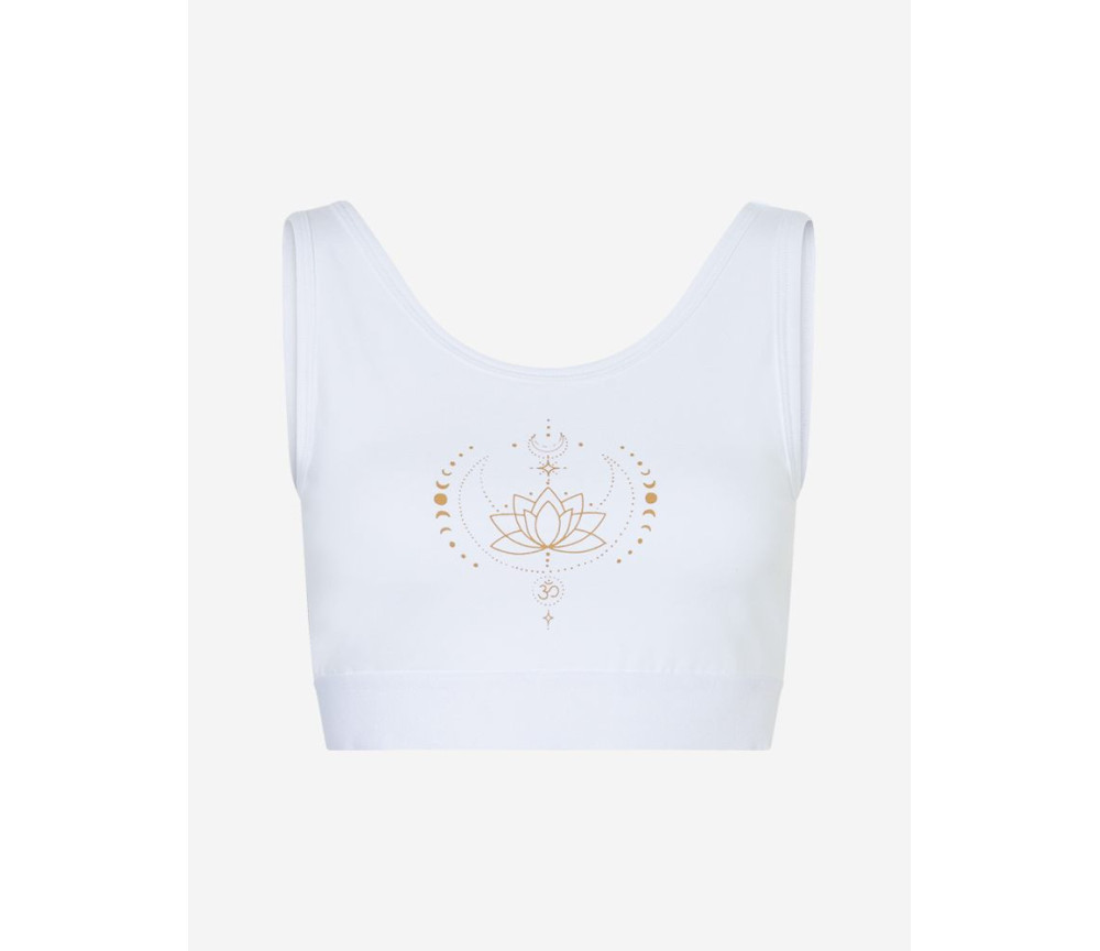 Spirit of OM - Yoga Bra Padma - weiß