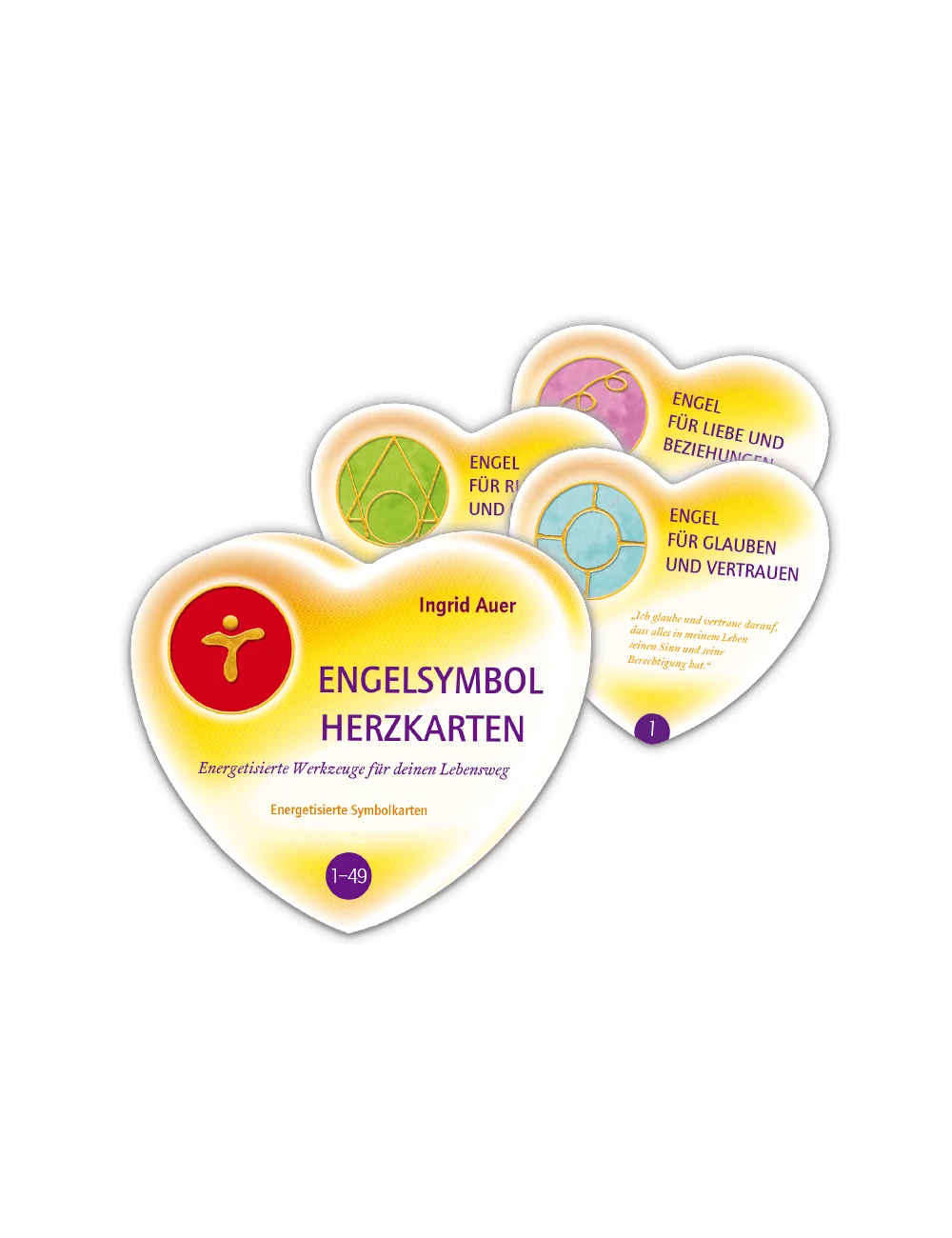 Ingrid Auer - Energetisierte Karten Engelsymbole 1 - 49 Herzkarten