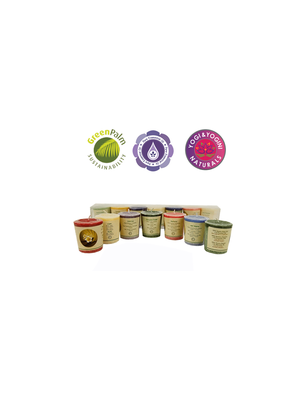 Kerze - Votiv Kerze -V Kerze - Chill Out Set 1 - 7 er Set