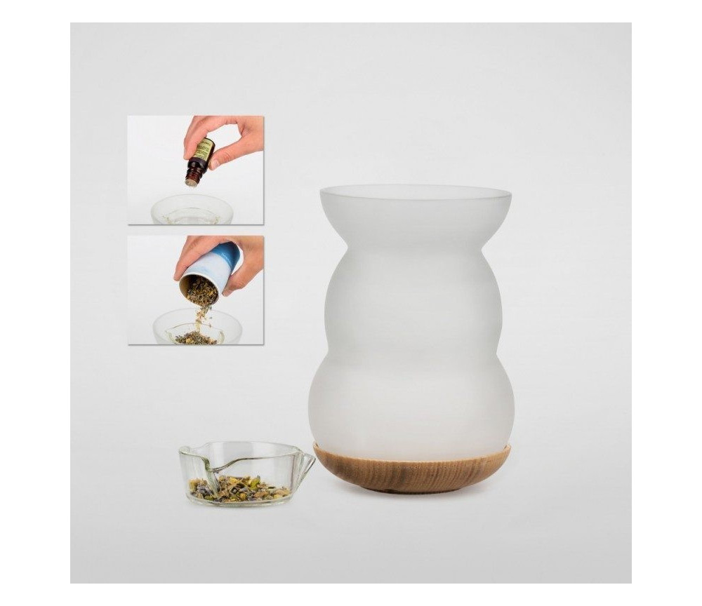 Nature´s Design - Räuchergefäß - Kombi inkl. Aromalampe & Duftlampe - Blume des Lebens