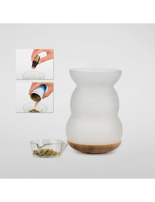 Nature´s Design - Räuchergefäß - Kombi inkl. Aromalampe & Duftlampe - Blume des Lebens