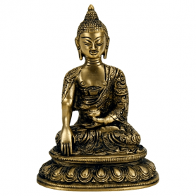 Statue - Figur - Buddha -  Shakyamuni - Messsing  - ca. 15 cm Höhe