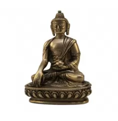 Statue - Figur - Buddha - Akshobhya - Messsing - ca. 14 cm Höhe