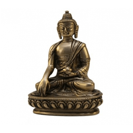 Statue - Figur - Buddha - Akshobhya  - Messsing  - ca. 14 cm Höhe