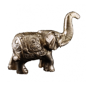 Statue - Figur - Elefant - Messsing  - ca. 7,5x7 cm
