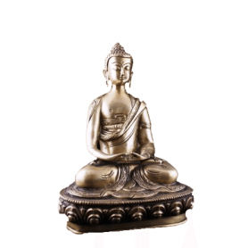 Statue - Figur - Buddha - Amitabha - Messing - ca. 20 cm