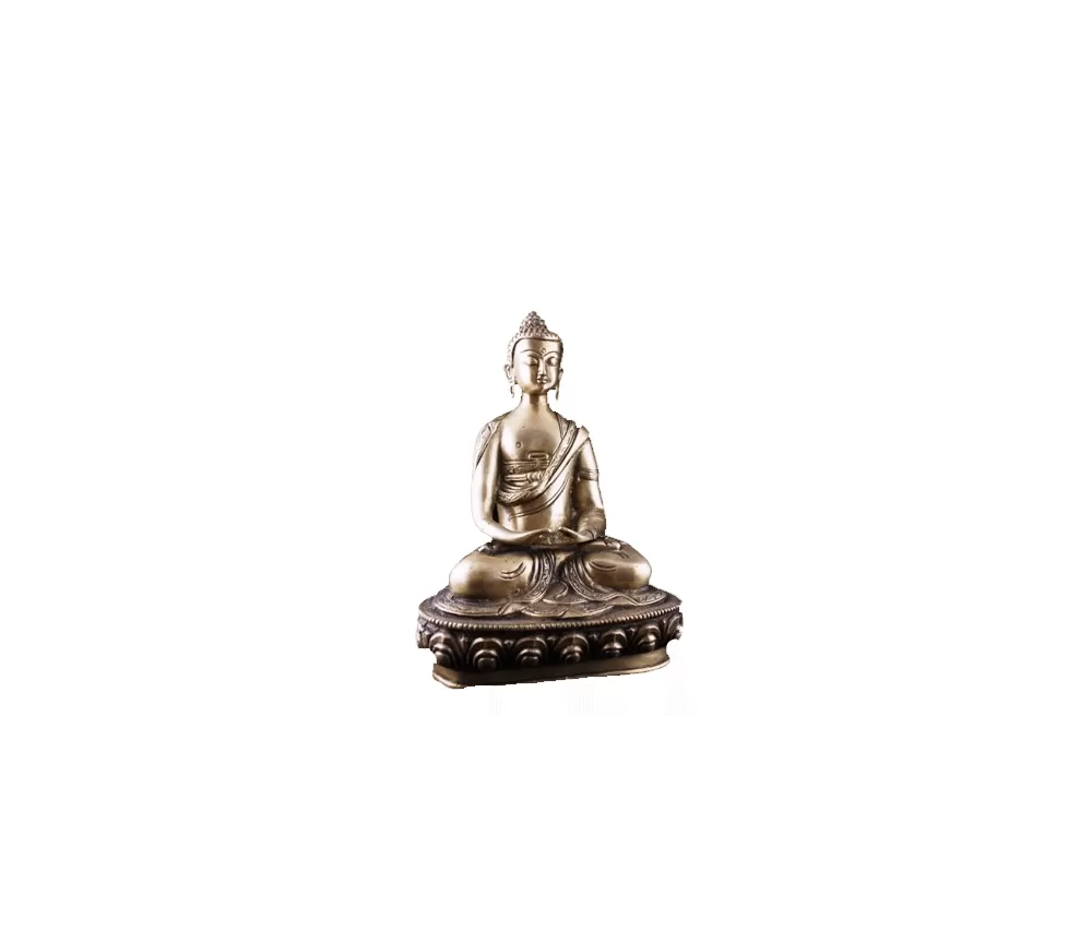 Statue - Figur - Buddha - Amitabha - Messing - ca. 20 cm