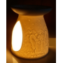 Aromalampe & Duftlampe - Engel - Porzellan weiß - ca. 12x10cm