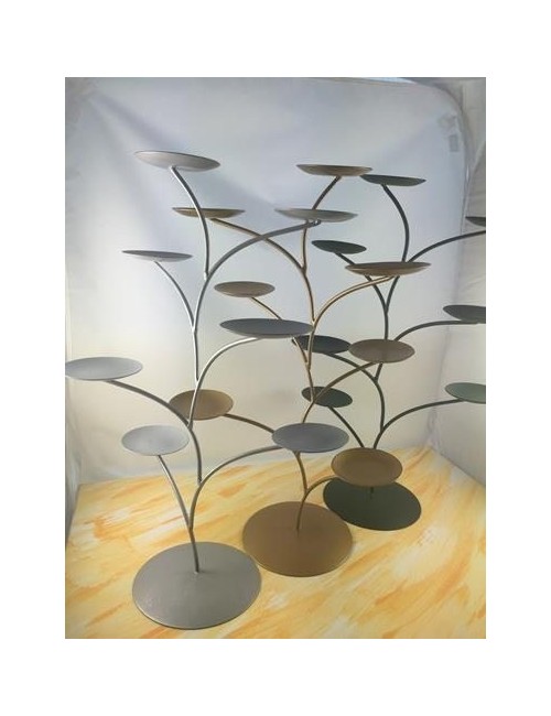 Teelichthalter - Capiz Muschel - Lotus Licht - Chakra -groß - 7er Set - Silber