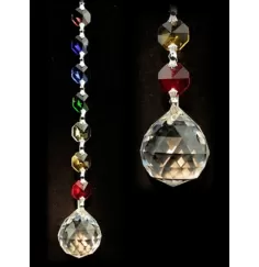 Hängende Dekoration - FengShui - Chakra - Kristall - Oneness - Kugel - ca. 20 cm