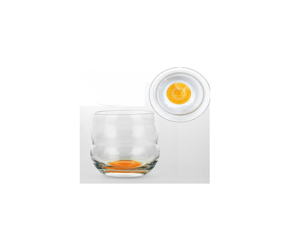 Nature's Design - Gläser Set - Chakra - 7tlg - mit farbigen Chakra Symbol auf Glasboden