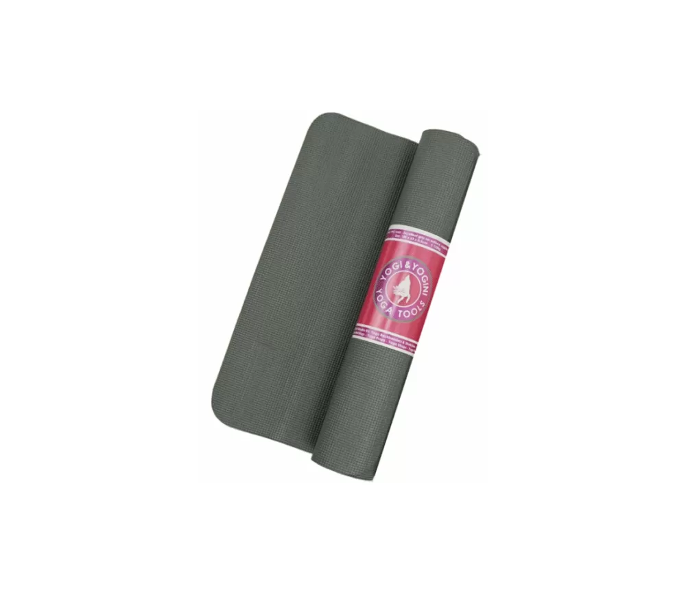 Yogi & Yogini - Yoga & Sport Matte Basic - PVC - grau ca. 61x183x0,5cm