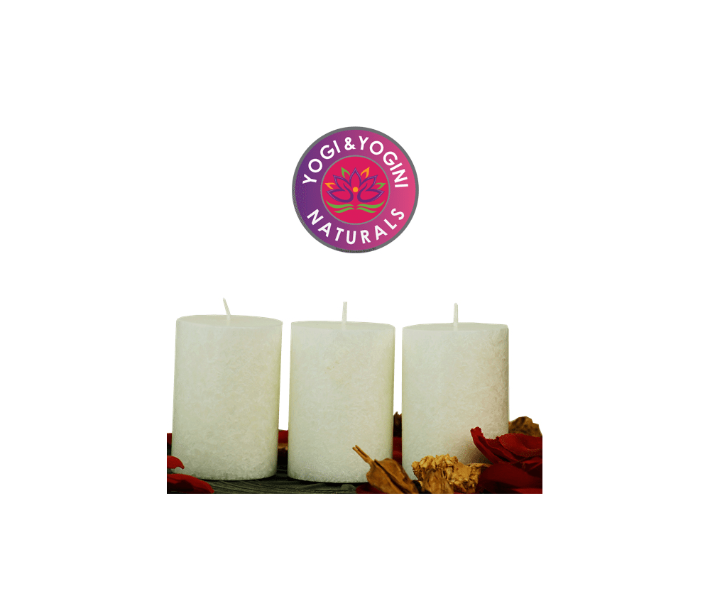 Kerze - Lifestylekerzen Set - Pureness - weiß - Palmkernwachs - ca. 18 Std.  - 3er Set