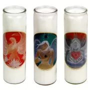Kerze - Duftkerzen im Glas - Engel - 3er Set - Palmkernwachs - ca. 100 Std.